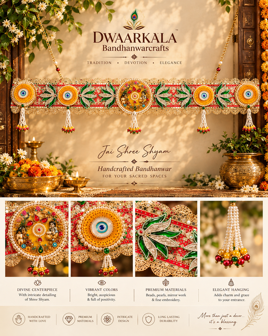 Jai Shree Shyam Bandhanwar – front view with festive decor