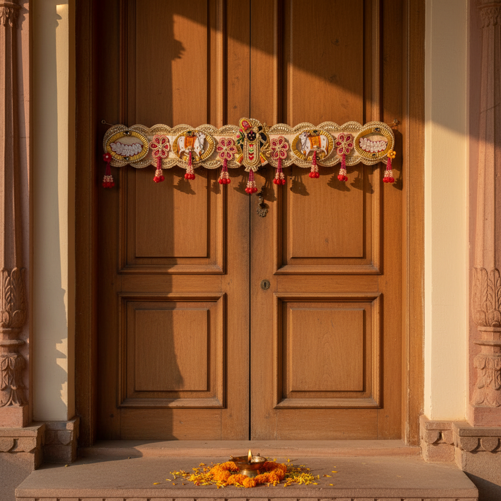 Shrinathji Toran - Handcrafted Decorative Door Hanging lifestyle shot